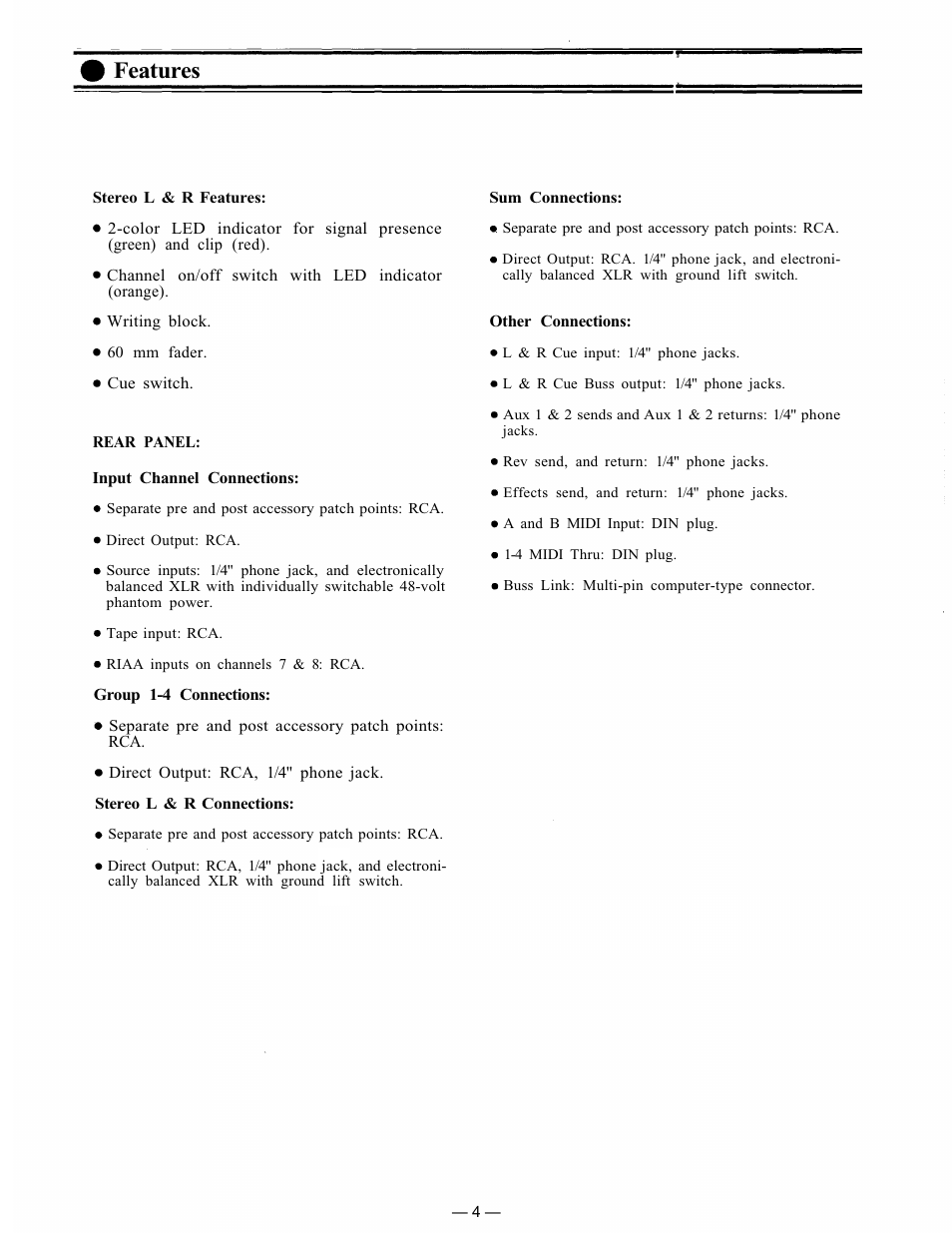 Features | Vizio D-5.5E User Manual | Page 5 / 20