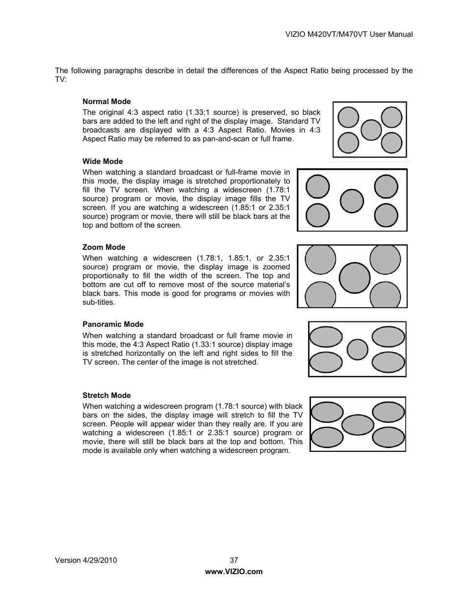 Vizio M420VT User Manual | Page 37 / 55