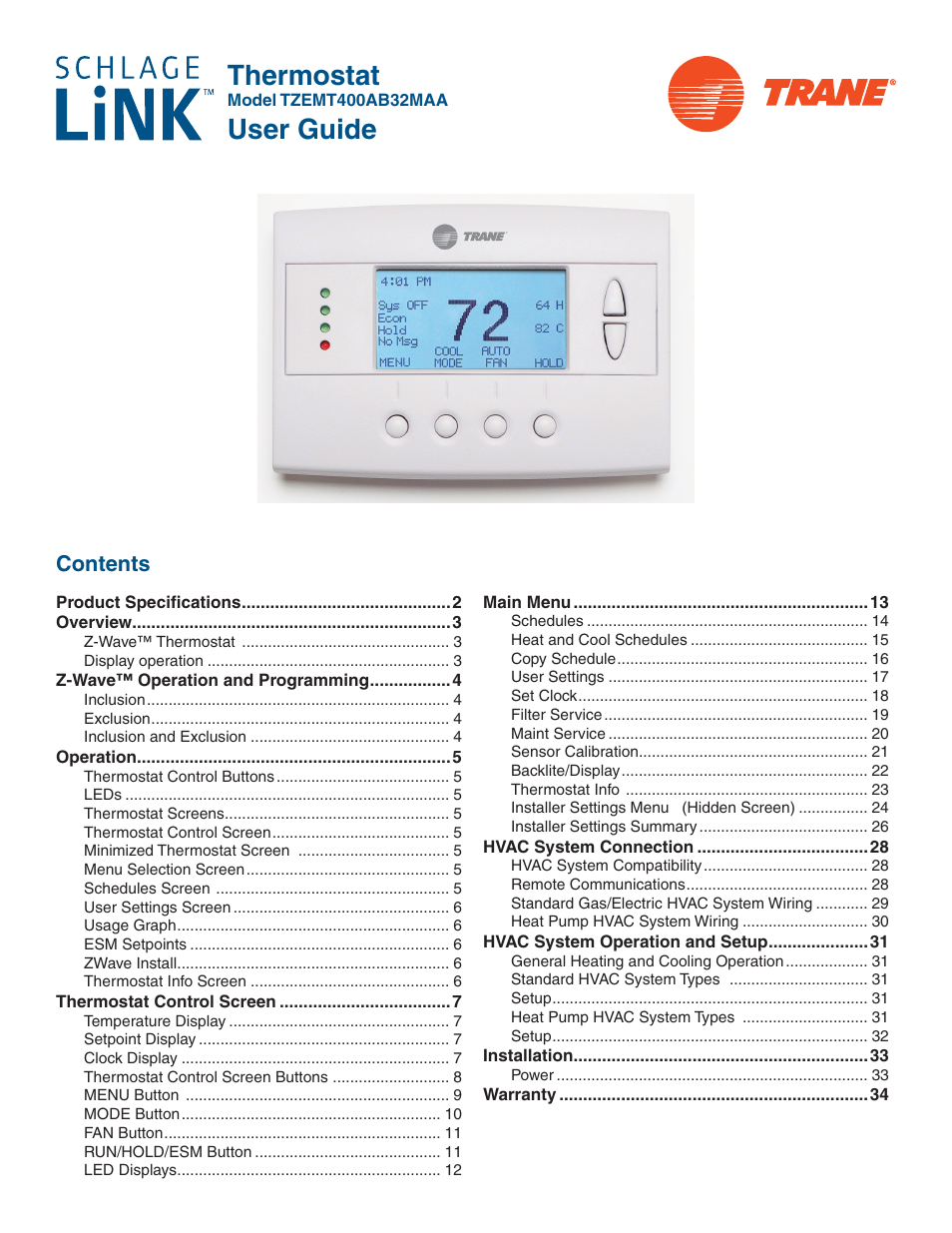 Vizio Z WAVE TZEMT400AB32MAA User Manual | 34 pages