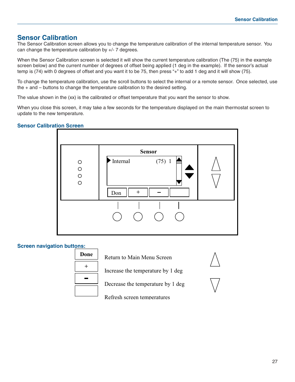 Sensor calibration | Vizio Z WAVE TZEMT400AB32MAA User Manual | Page 21 / 34