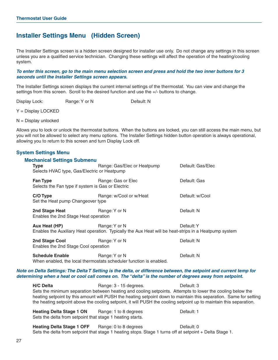 Installer settings menu (hidden screen) | Vizio Z WAVE TZEMT400AB32MAA User Manual | Page 24 / 34