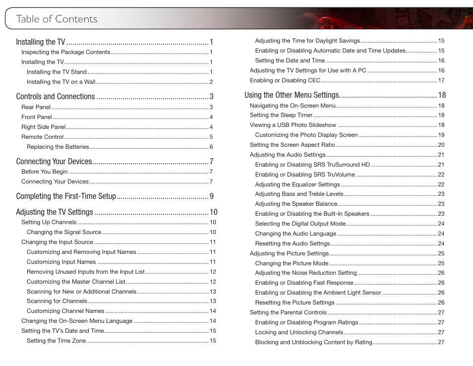 Vizio E370VT User Manual | Page 7 / 48