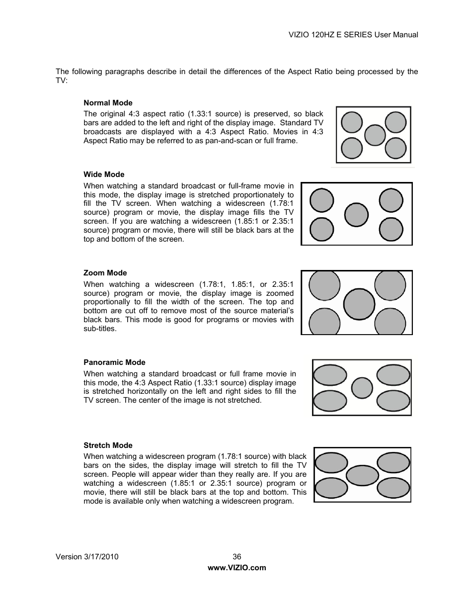 Vizio E421VA User Manual | Page 36 / 62