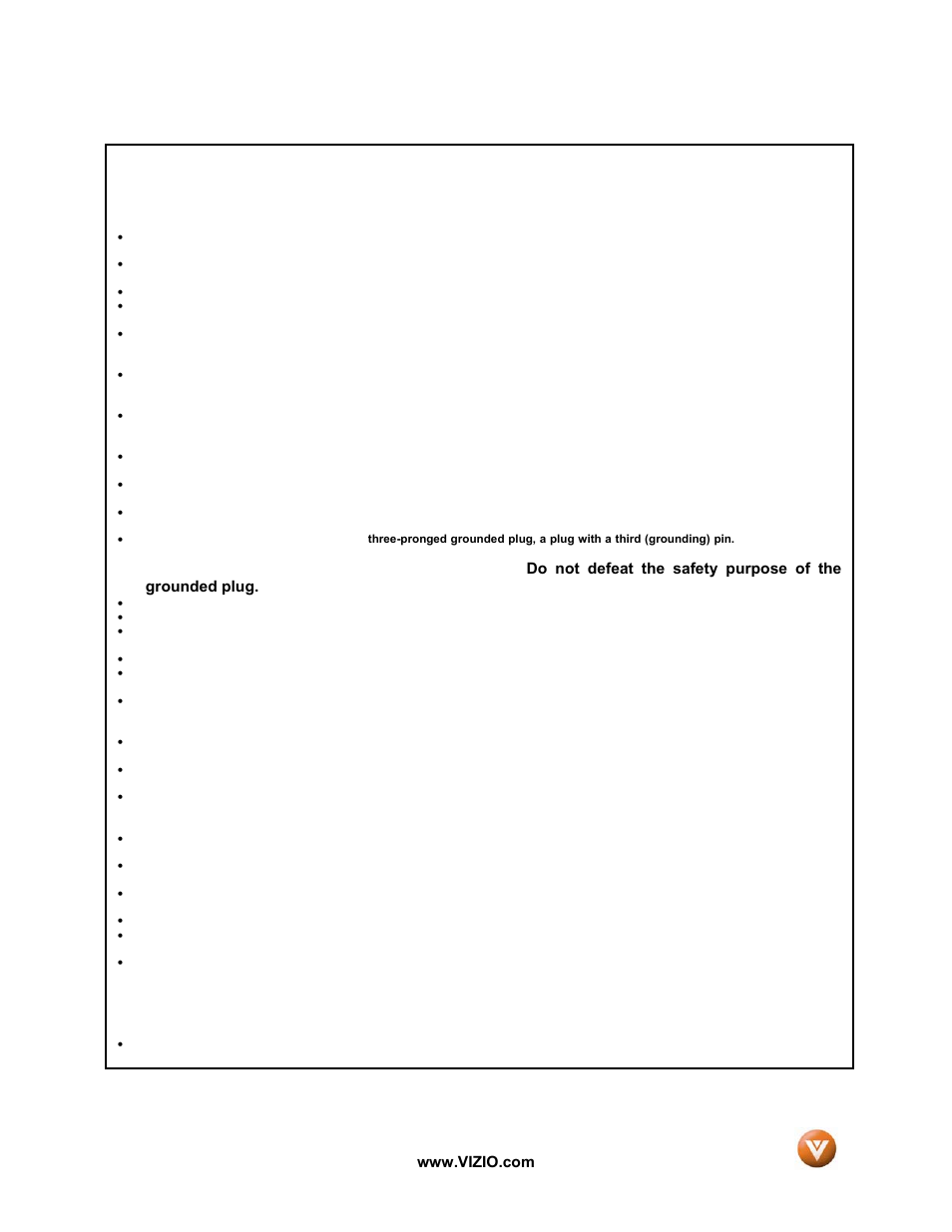 Vizio GV42L FHDTV10A User Manual | Page 2 / 79
