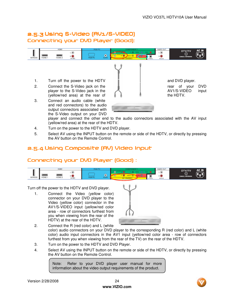 Vizio VO37L User Manual | Page 24 / 76