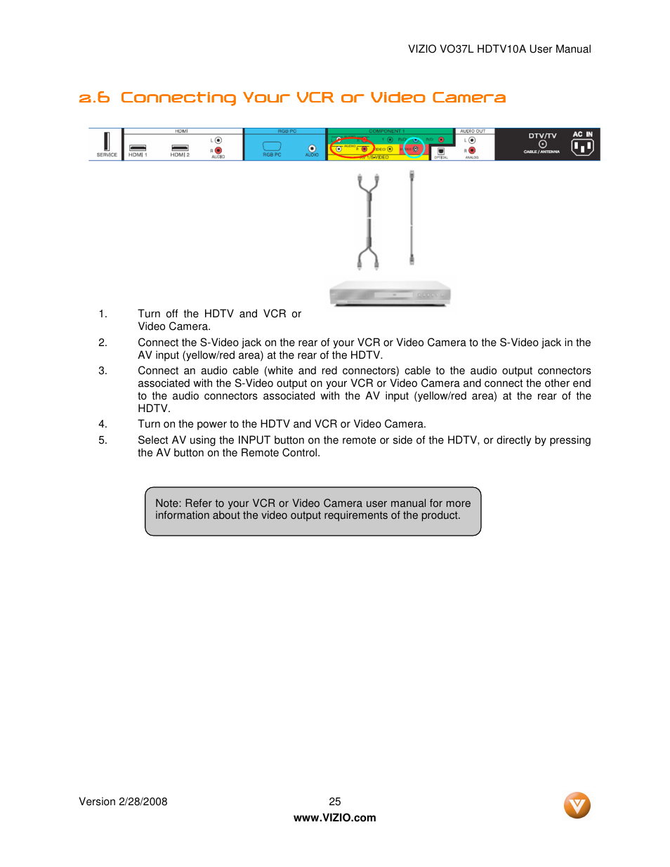Vizio VO37L User Manual | Page 25 / 76