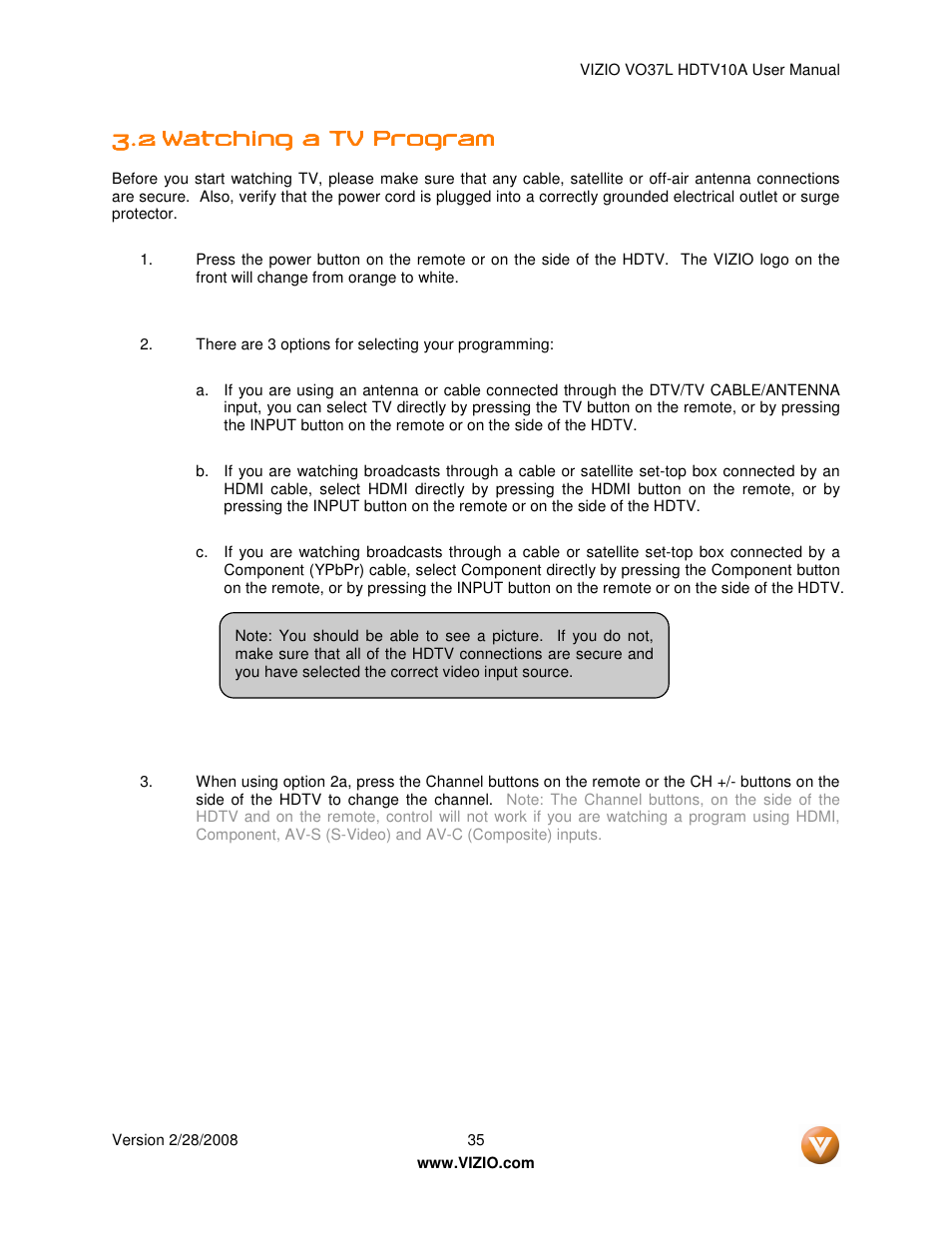 Vizio VO37L User Manual | Page 35 / 76