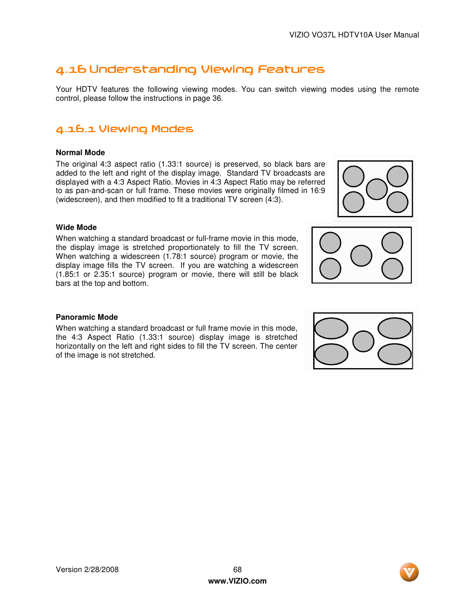 Vizio VO37L User Manual | Page 68 / 76