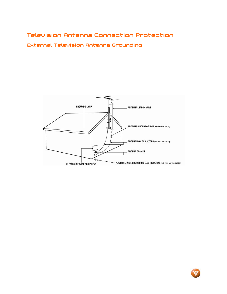 Television antenna connection protection | Vizio VW46L User Manual | Page 3 / 70