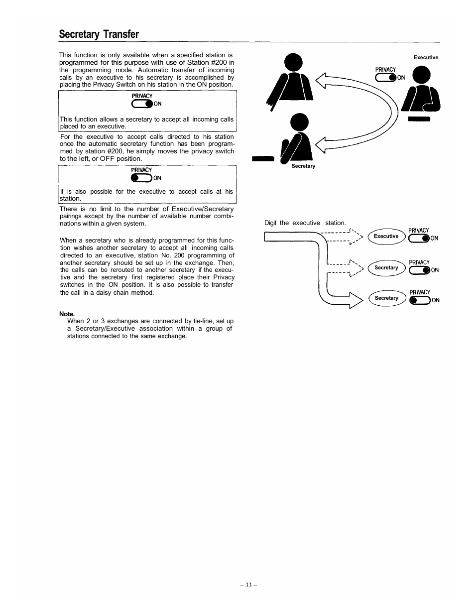 Secretary transfer | Vizio EXES-6000 CP-64 User Manual | Page 36 / 102