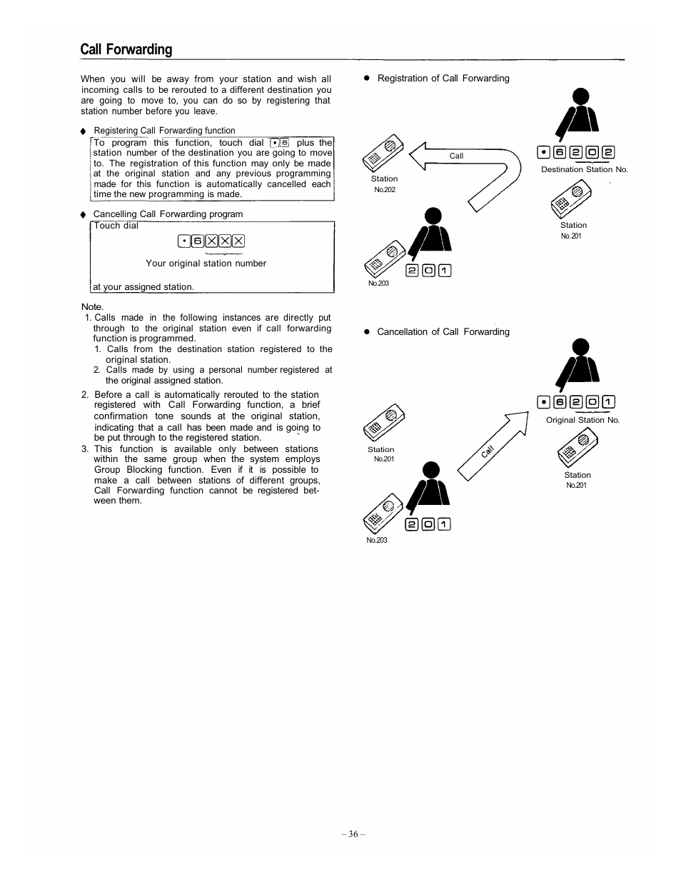 Call forwarding | Vizio EXES-6000 CP-64 User Manual | Page 39 / 102