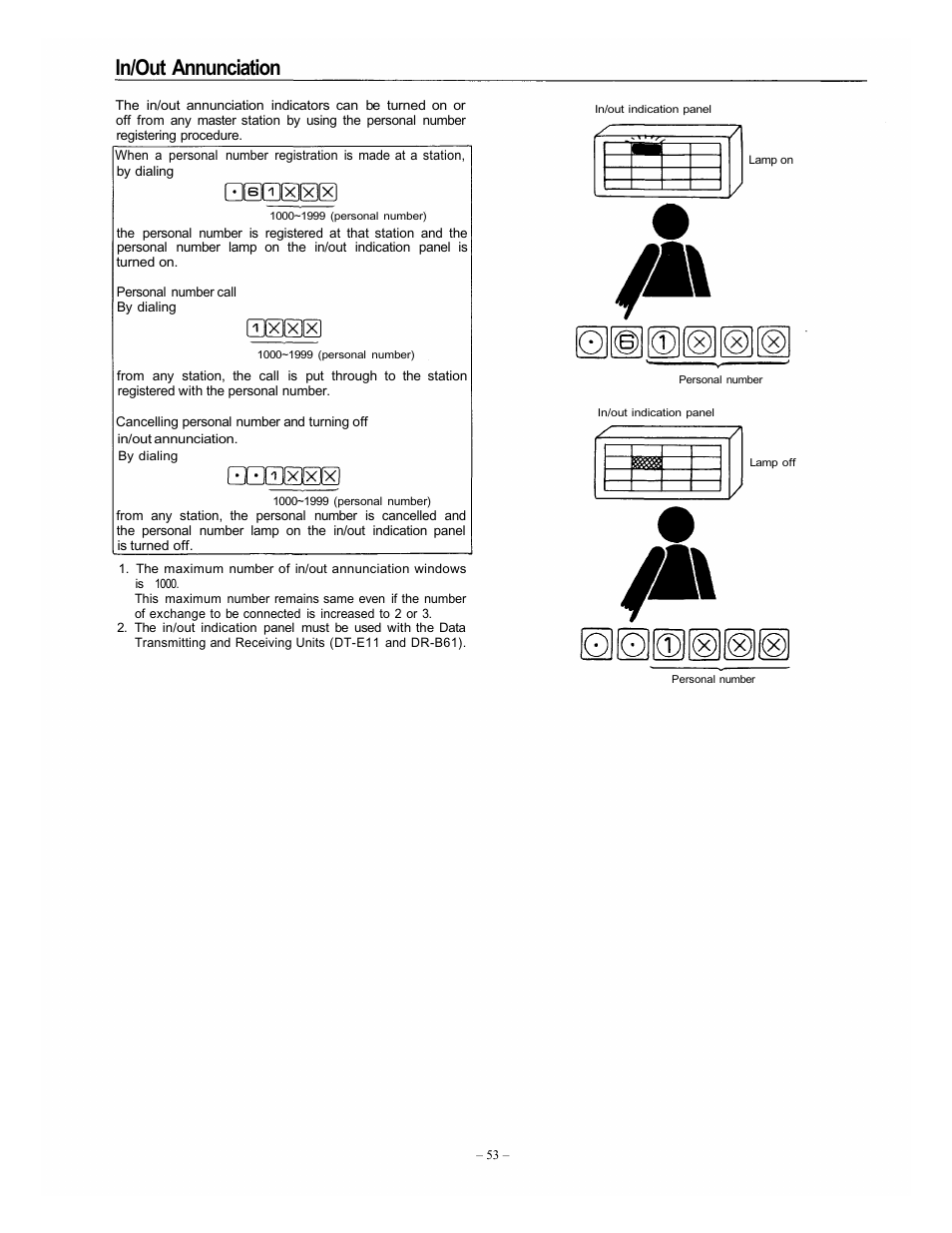 In/out annunciation | Vizio EXES-6000 CP-64 User Manual | Page 56 / 102