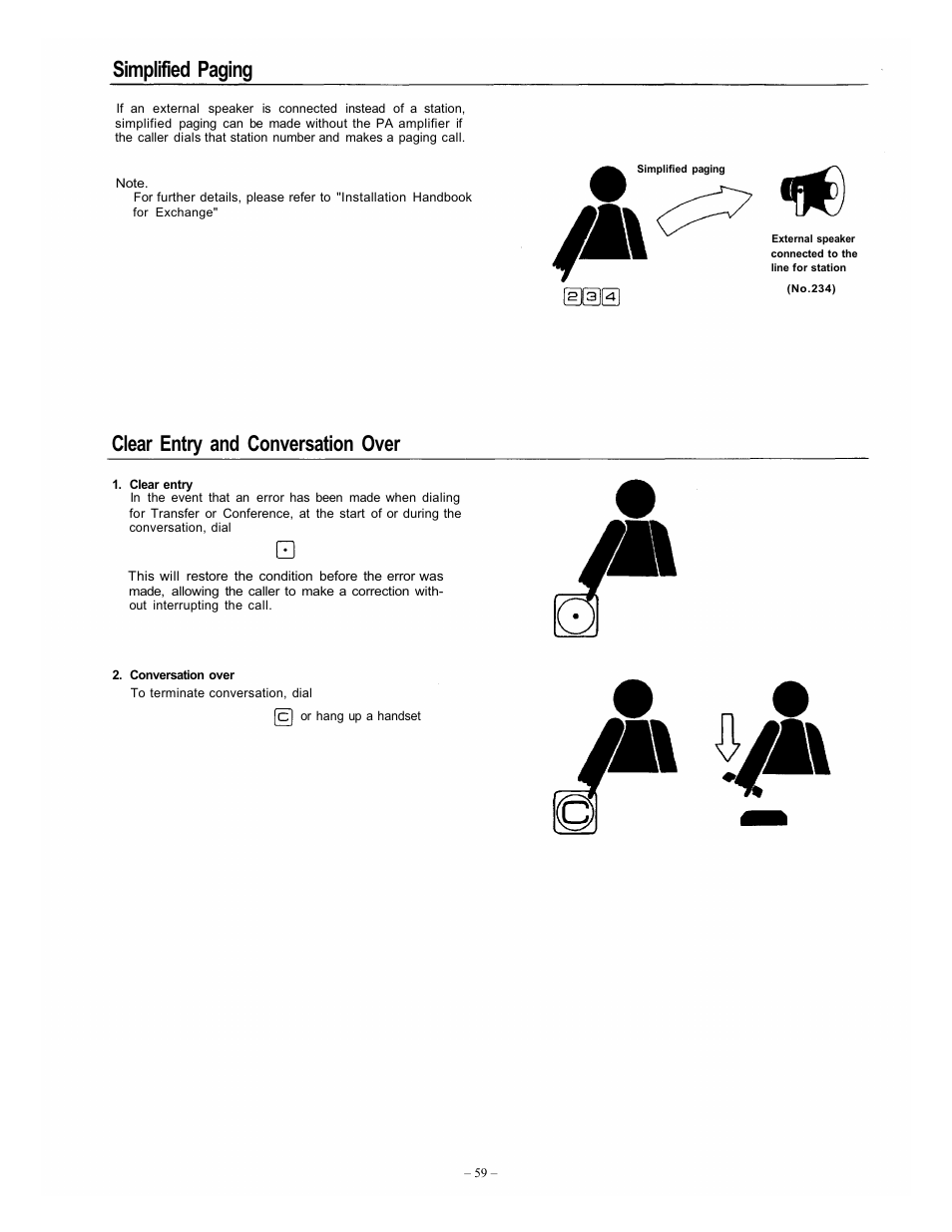 Simplified paging, Clear entry and conversation over | Vizio EXES-6000 CP-64 User Manual | Page 62 / 102