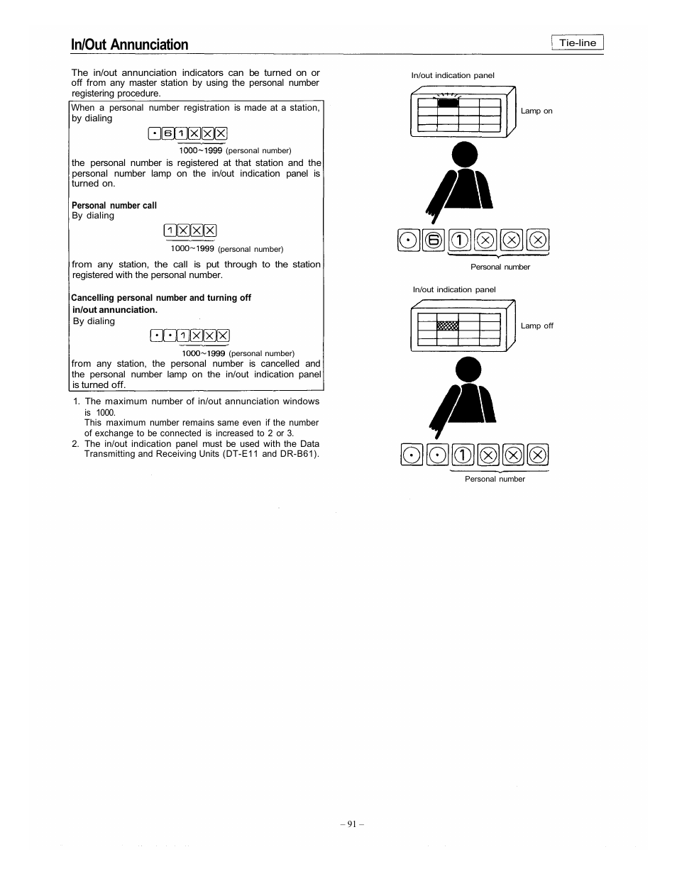 In/out annunciation | Vizio EXES-6000 CP-64 User Manual | Page 95 / 102