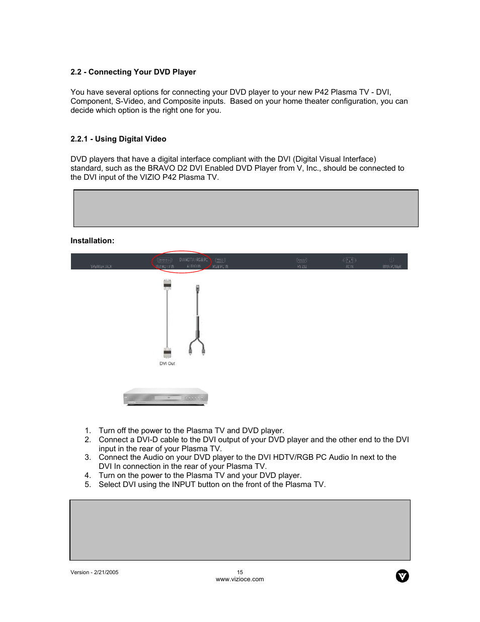 Vizio P42 User Manual | Page 16 / 46