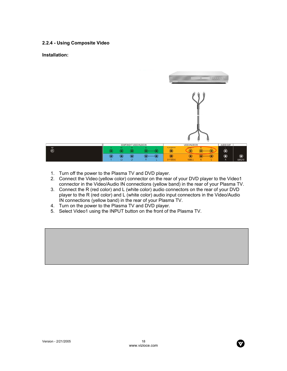 Vizio P42 User Manual | Page 19 / 46