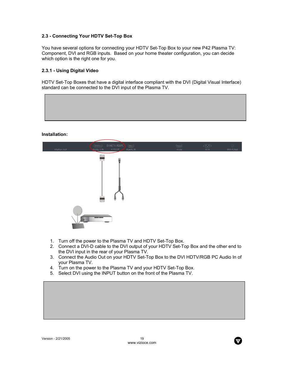 Vizio P42 User Manual | Page 20 / 46