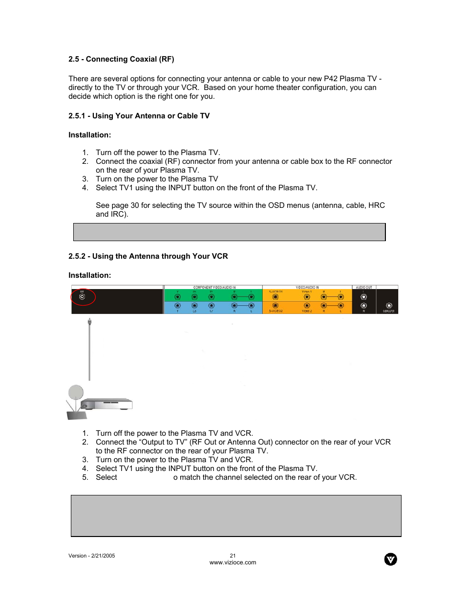 Vizio P42 User Manual | Page 22 / 46