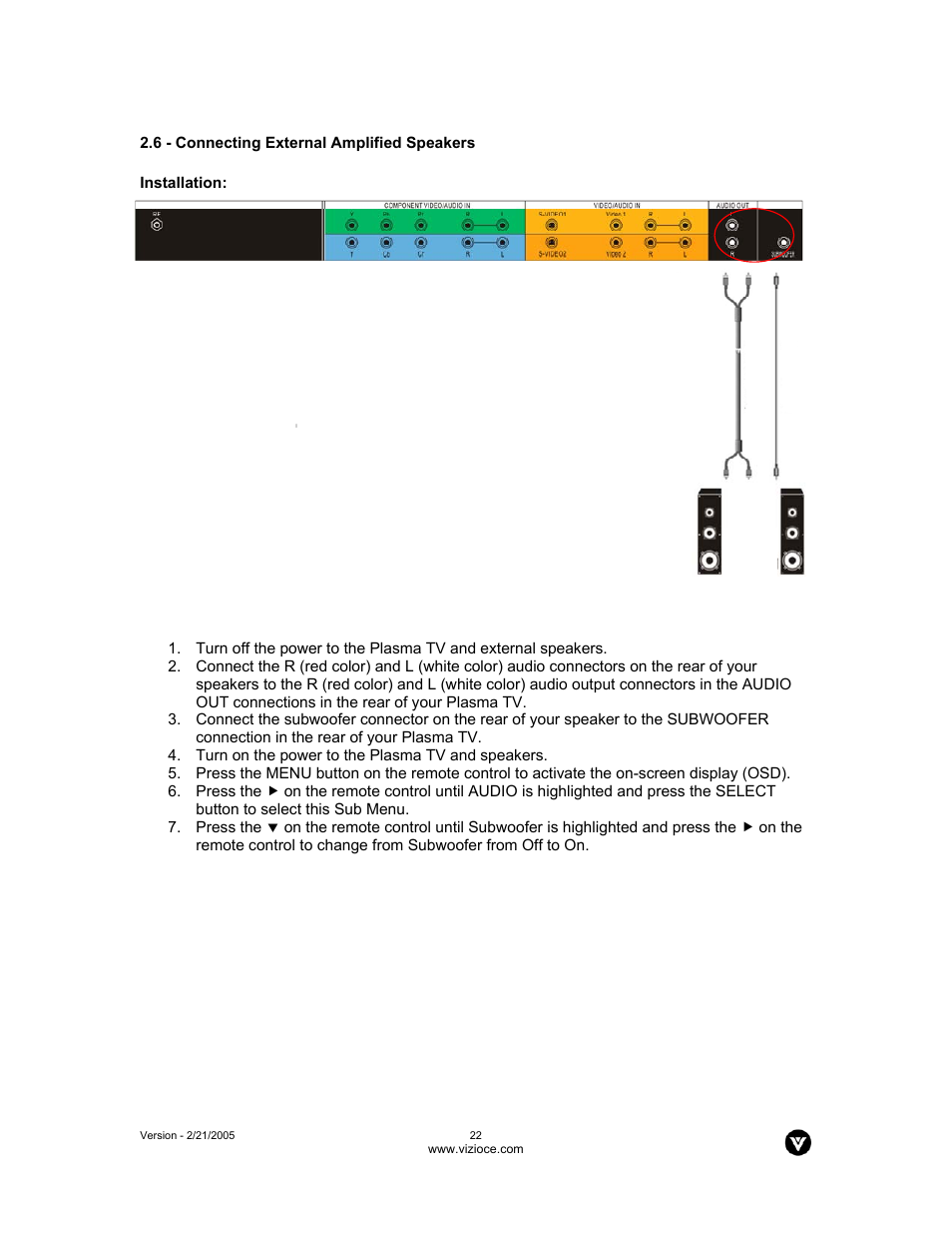 Vizio P42 User Manual | Page 23 / 46