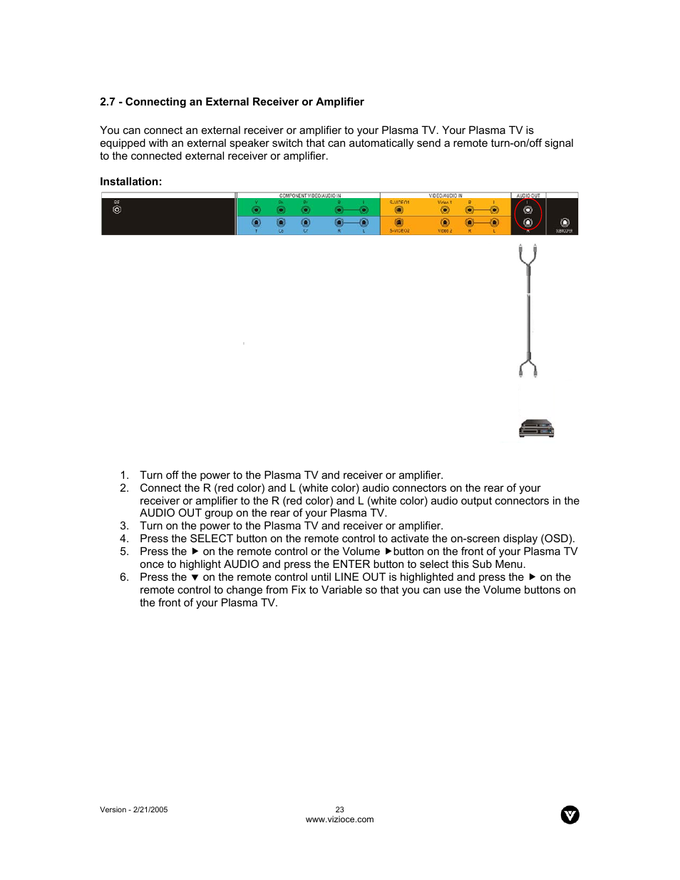 Vizio P42 User Manual | Page 24 / 46