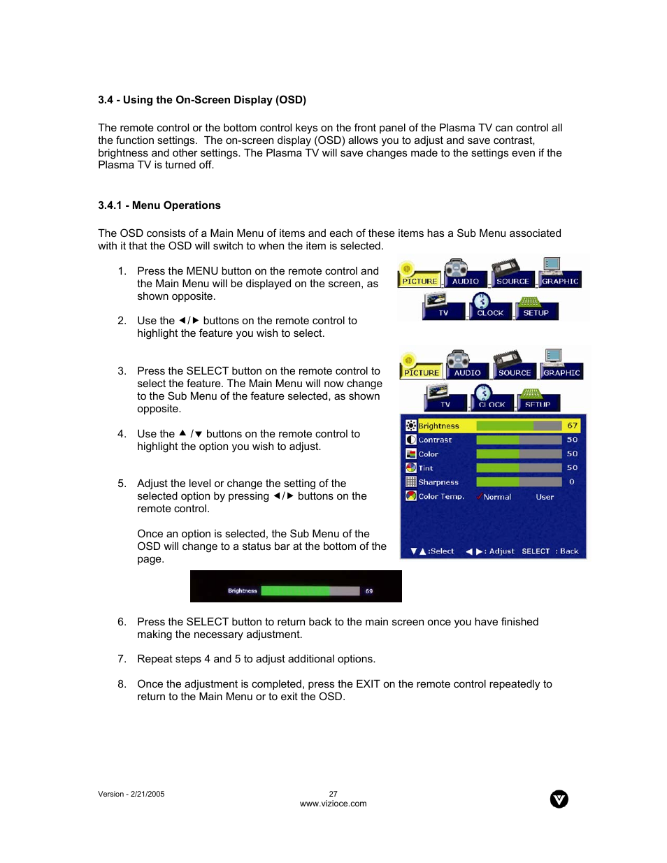 Vizio P42 User Manual | Page 28 / 46