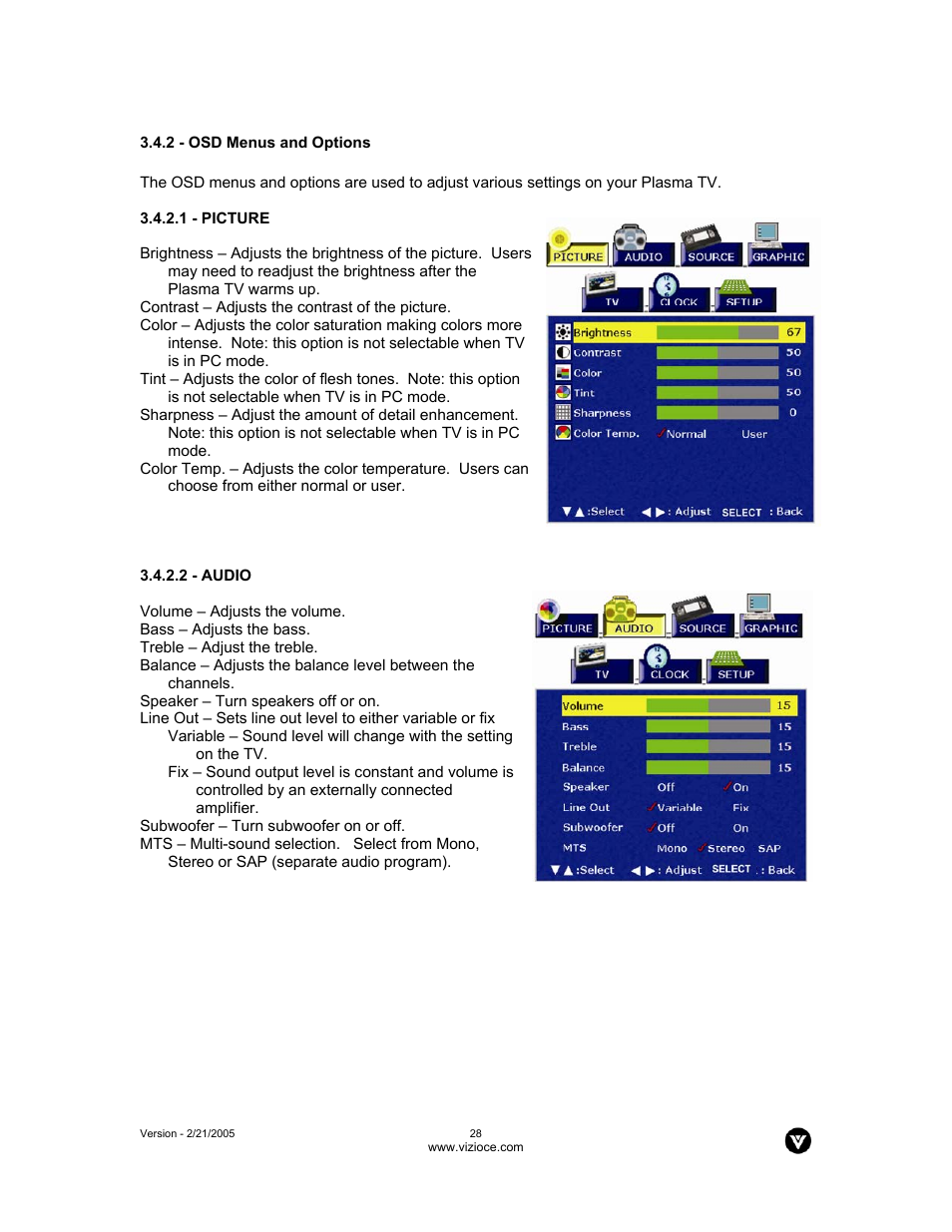 Vizio P42 User Manual | Page 29 / 46