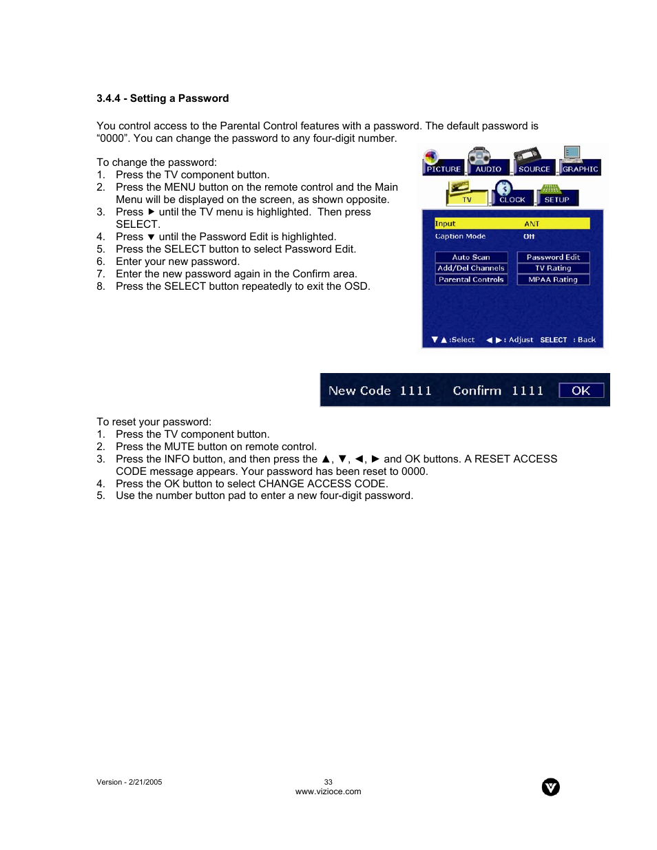 Vizio P42 User Manual | Page 34 / 46