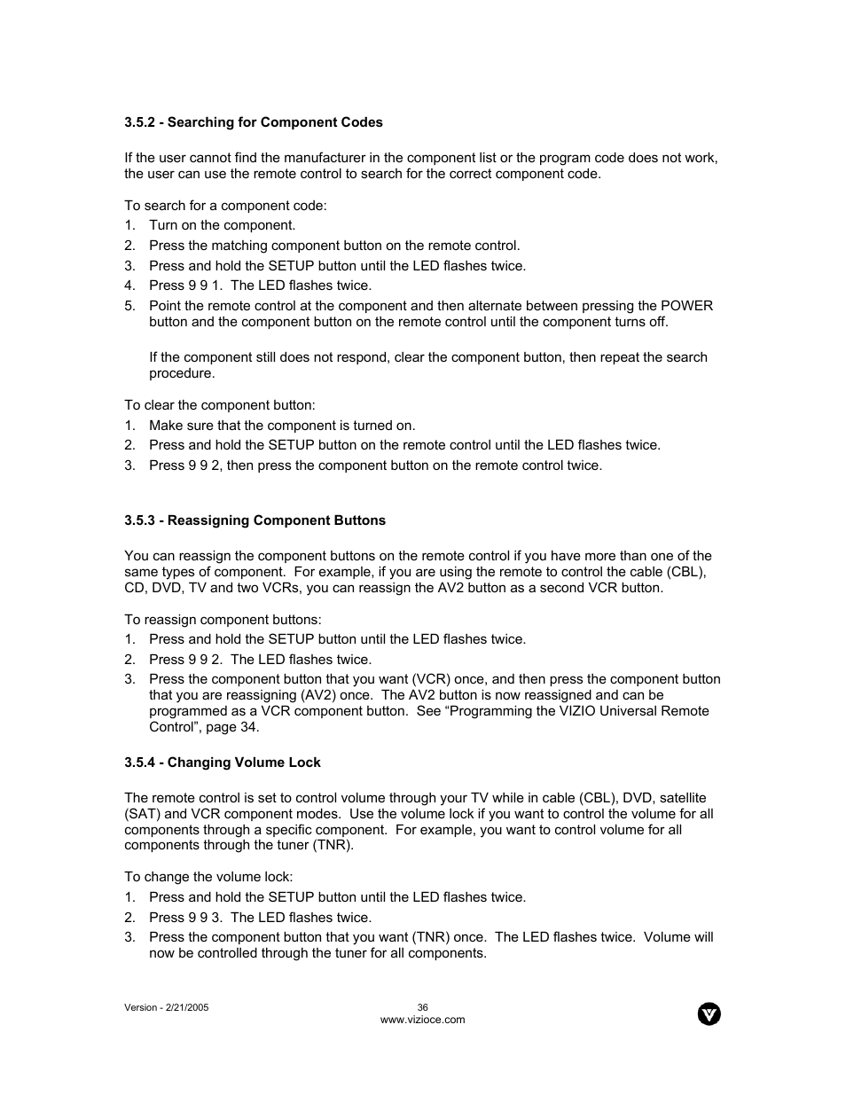 Vizio P42 User Manual | Page 37 / 46