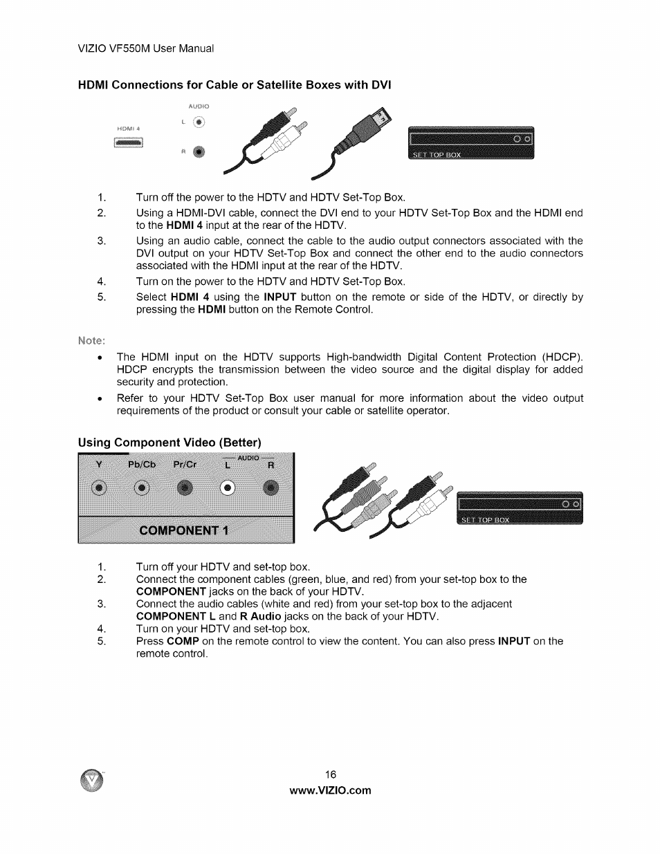 Vizio VF550M User Manual | Page 16 / 57