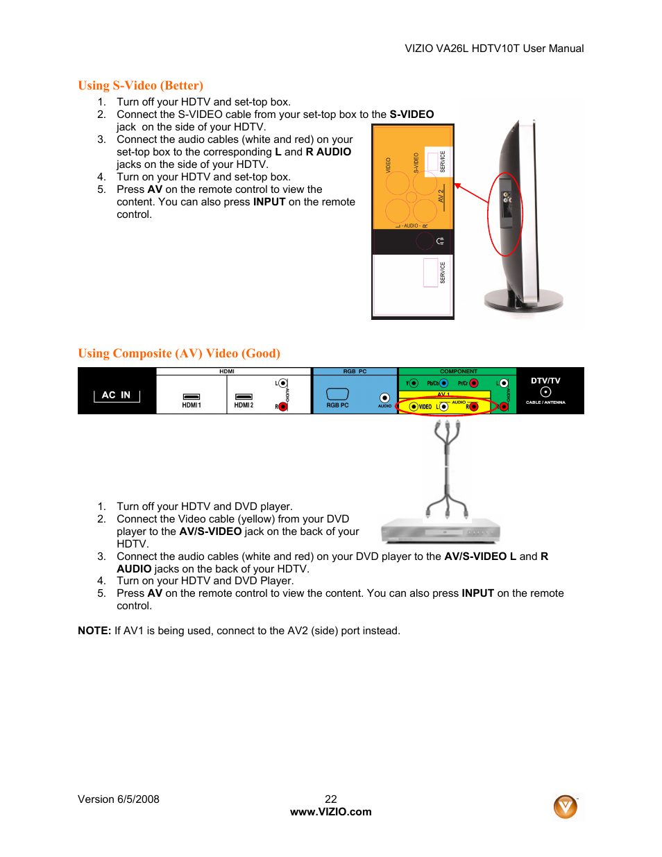 Vizio VA26L User Manual | Page 21 / 70