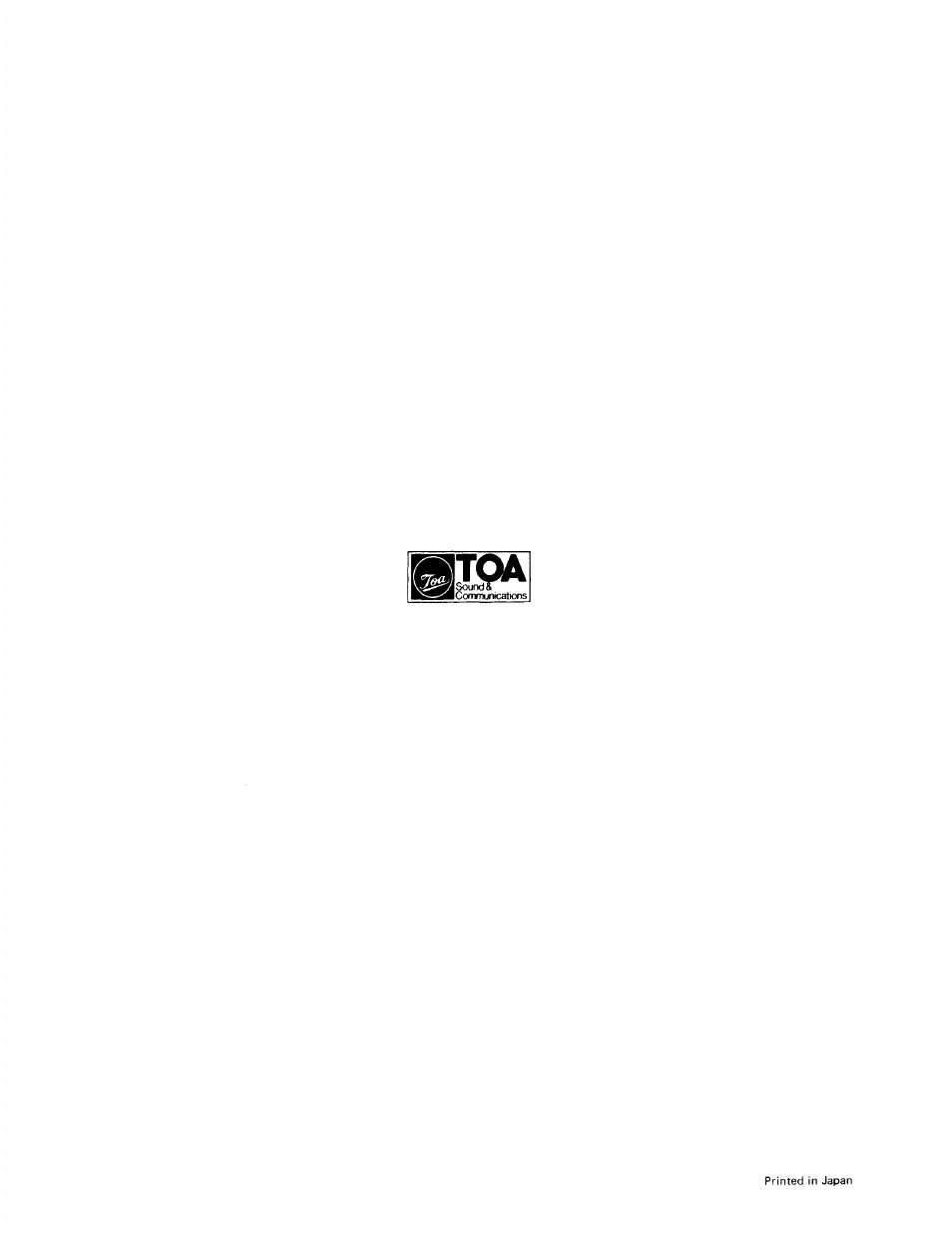 Toa electric co., ltd | Vizio EXES-5000 CPU-55 User Manual | Page 32 / 32