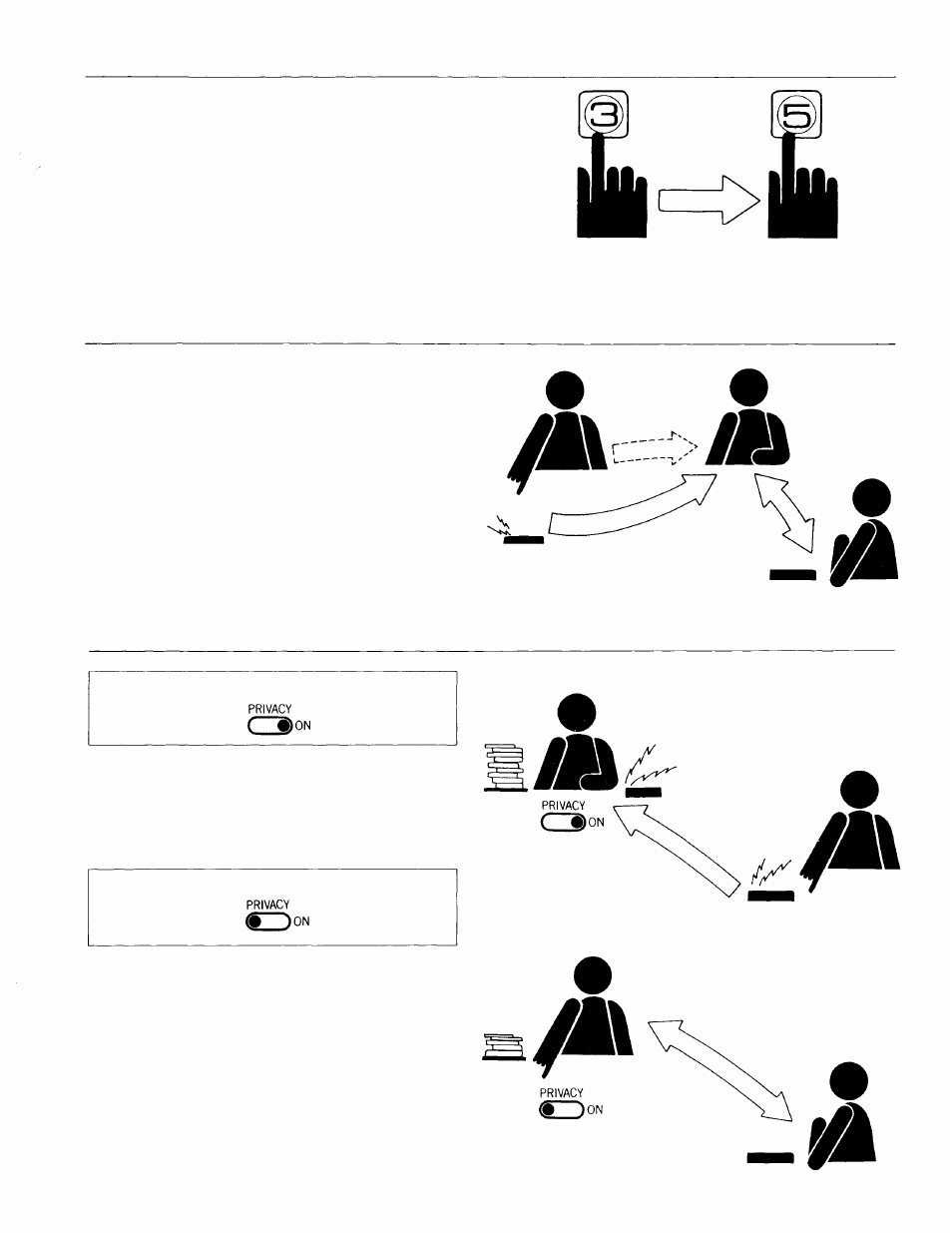 Automatic line release, Camp-on-busy, Privacy | Vizio EXES-5000 CPU-55 User Manual | Page 7 / 32