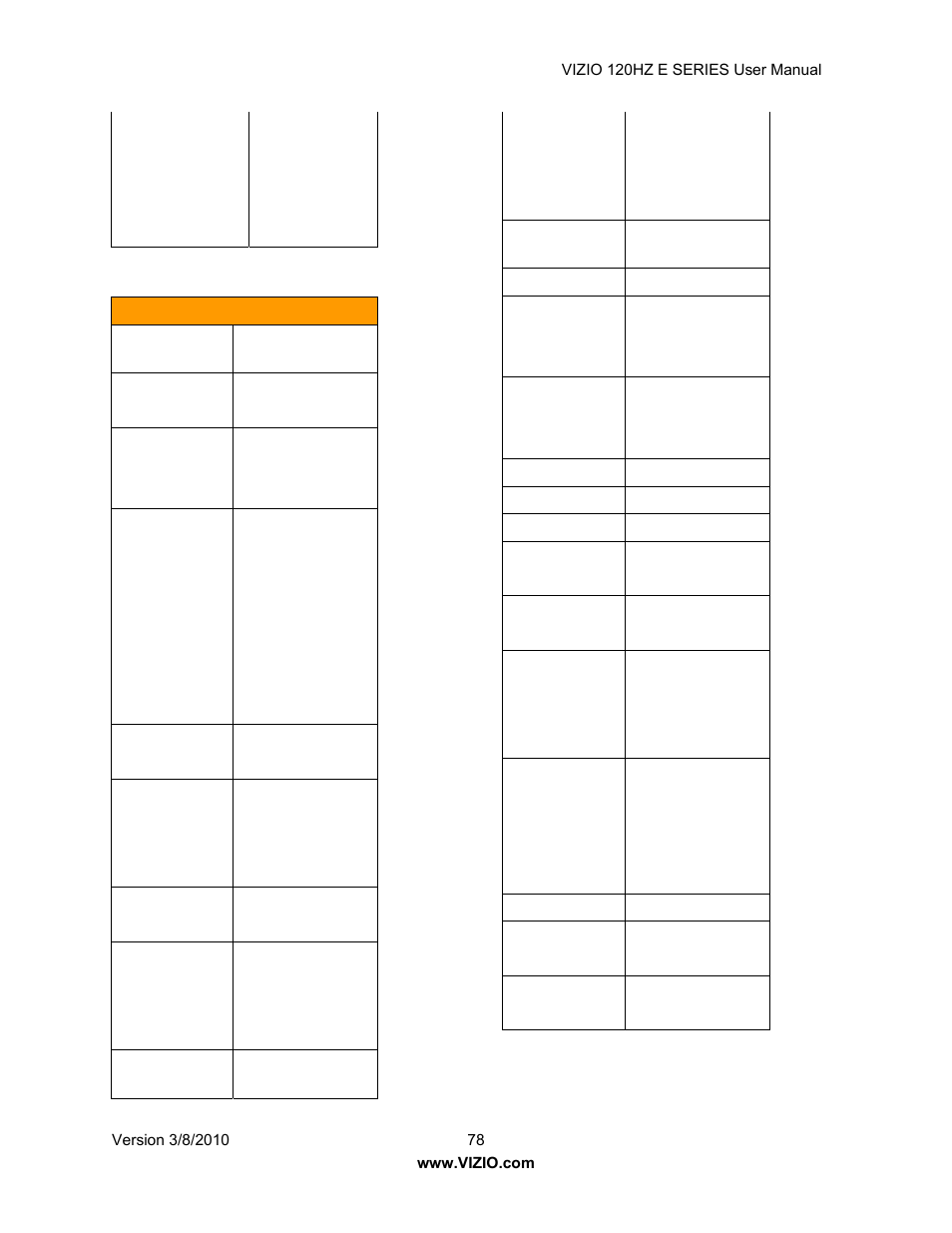 Vizio LCD E470VA User Manual | Page 78 / 88