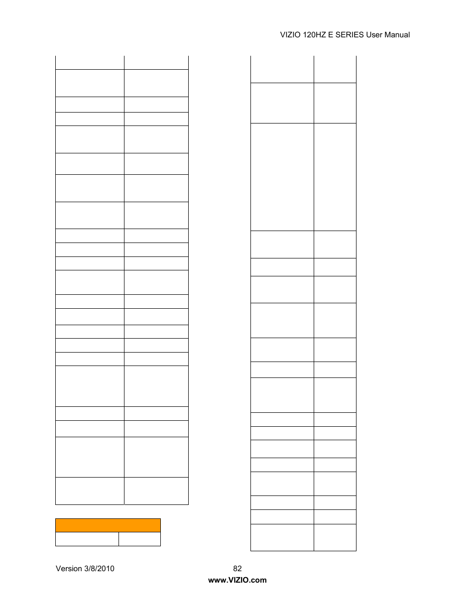 Vizio LCD E470VA User Manual | Page 82 / 88