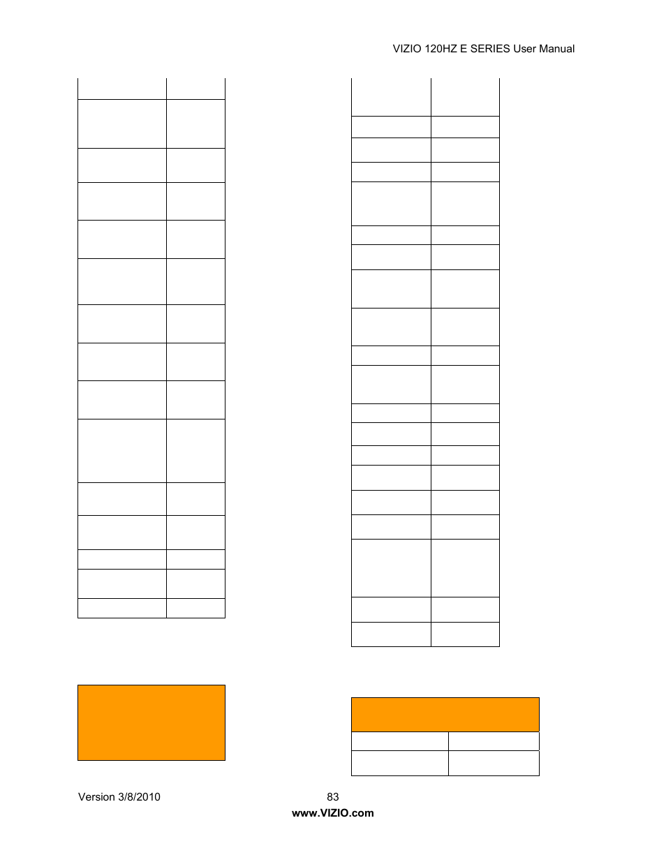 Vizio LCD E470VA User Manual | Page 83 / 88