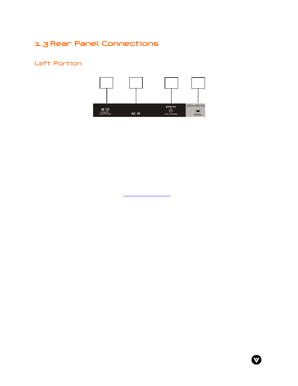 3 rear panel connections | Vizio GV47L User Manual | Page 11 / 75