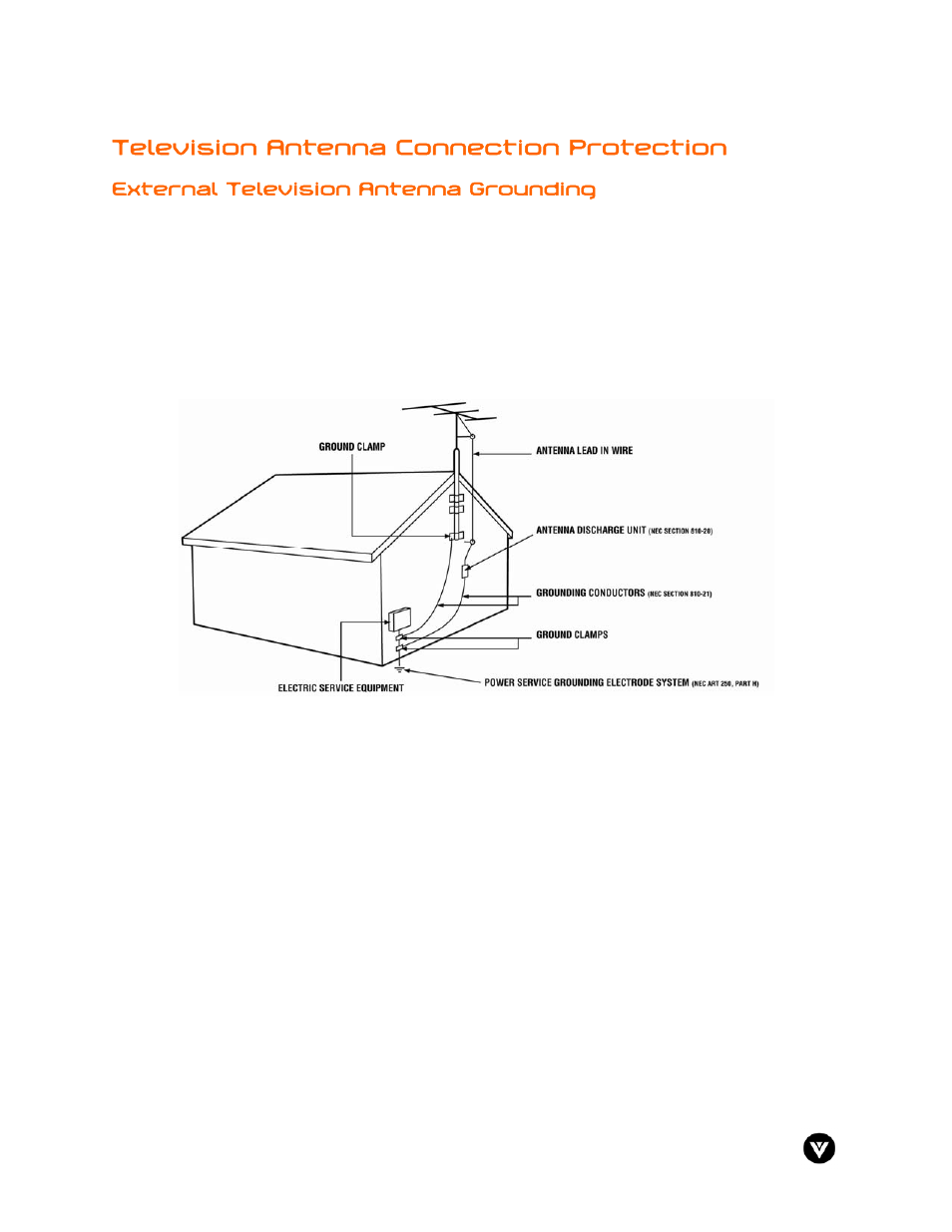 Television antenna connection protection | Vizio GV47L User Manual | Page 3 / 75