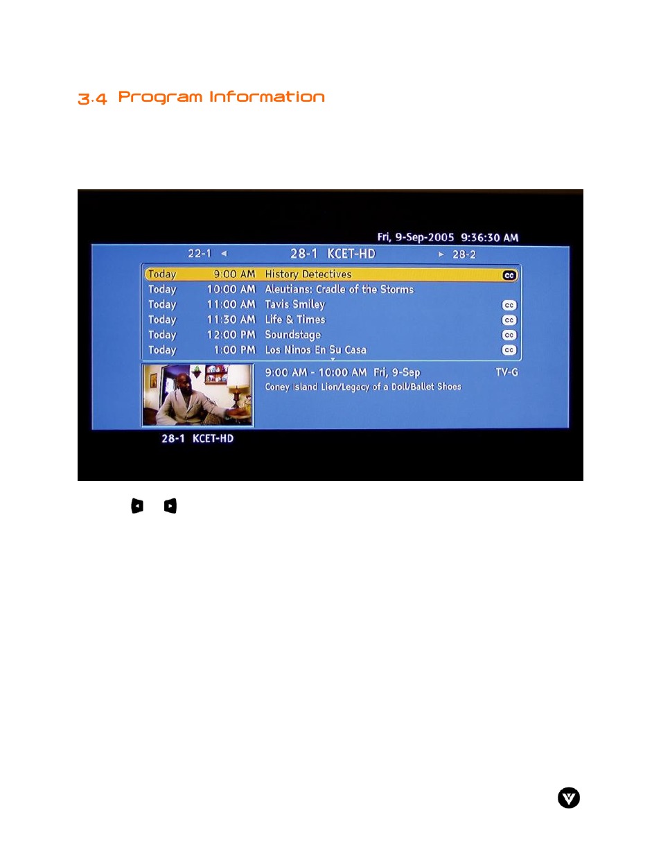 4 program information | Vizio GV47L User Manual | Page 33 / 75