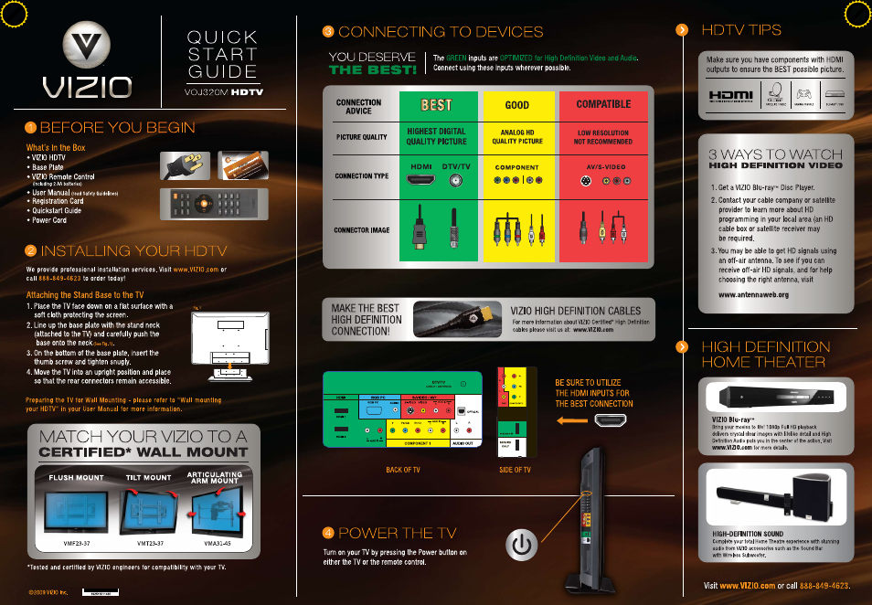 Vizio VOJ320M User Manual | Page 2 / 2