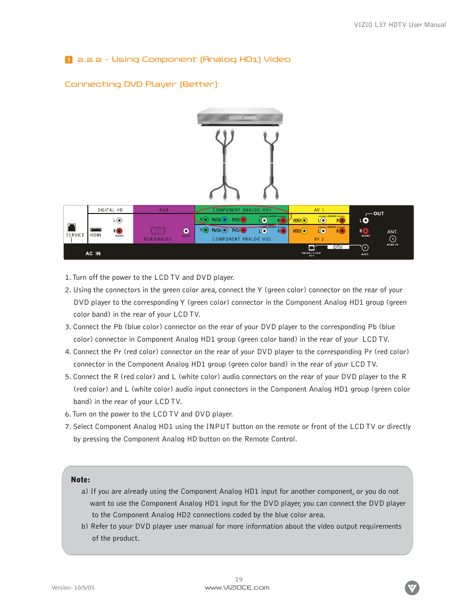 Vizio L37 User Manual | Page 19 / 81