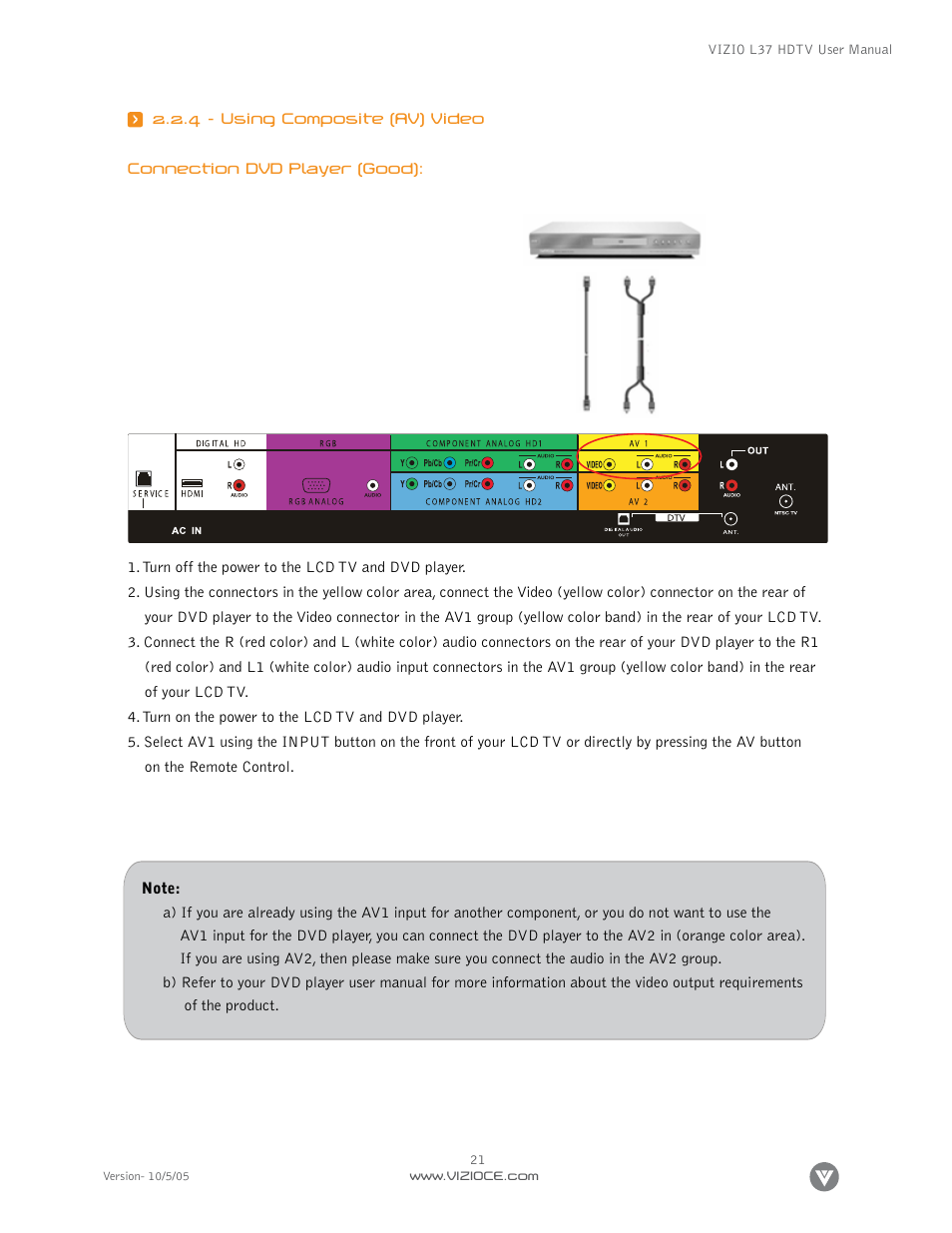 Vizio L37 User Manual | Page 21 / 81