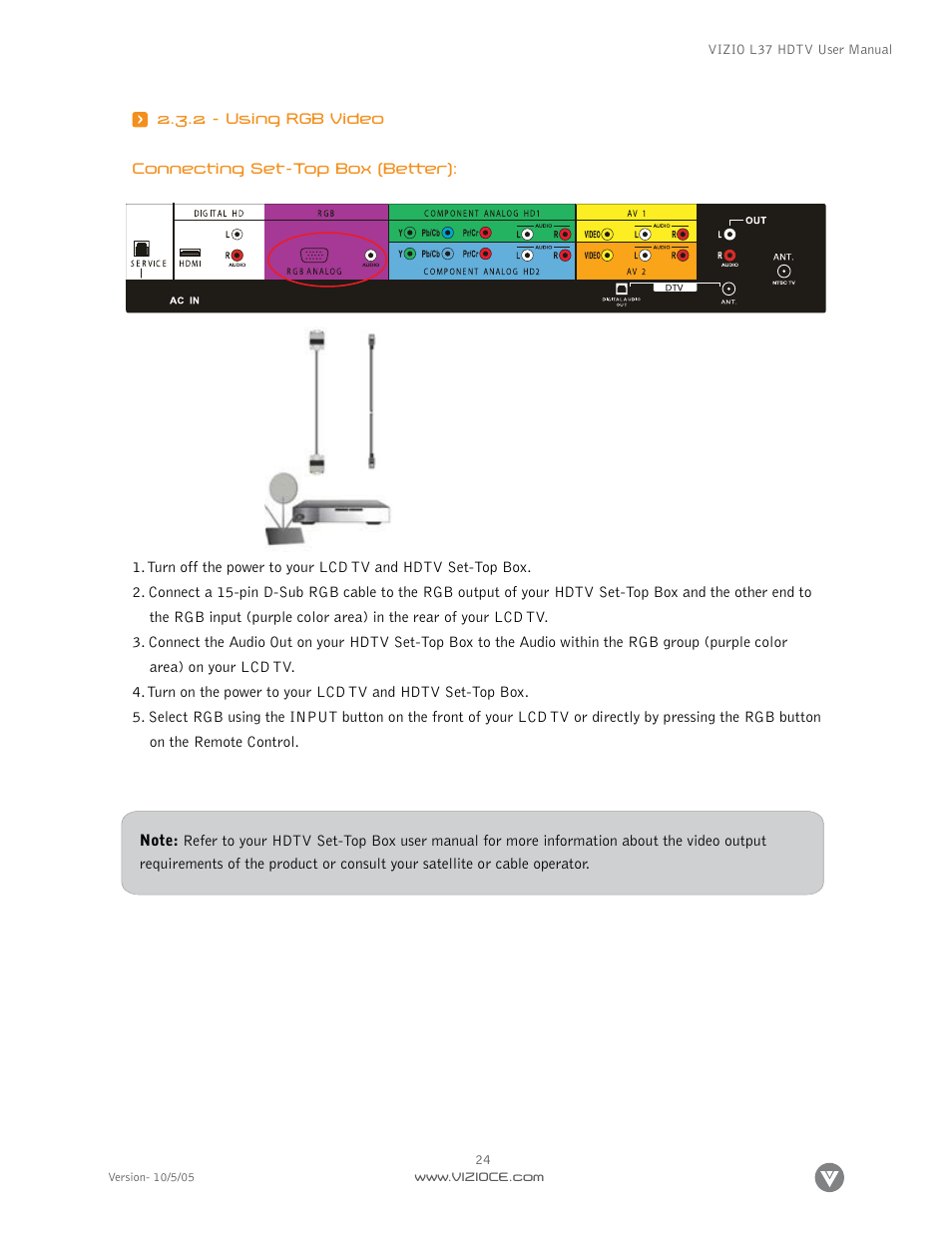 Vizio L37 User Manual | Page 24 / 81