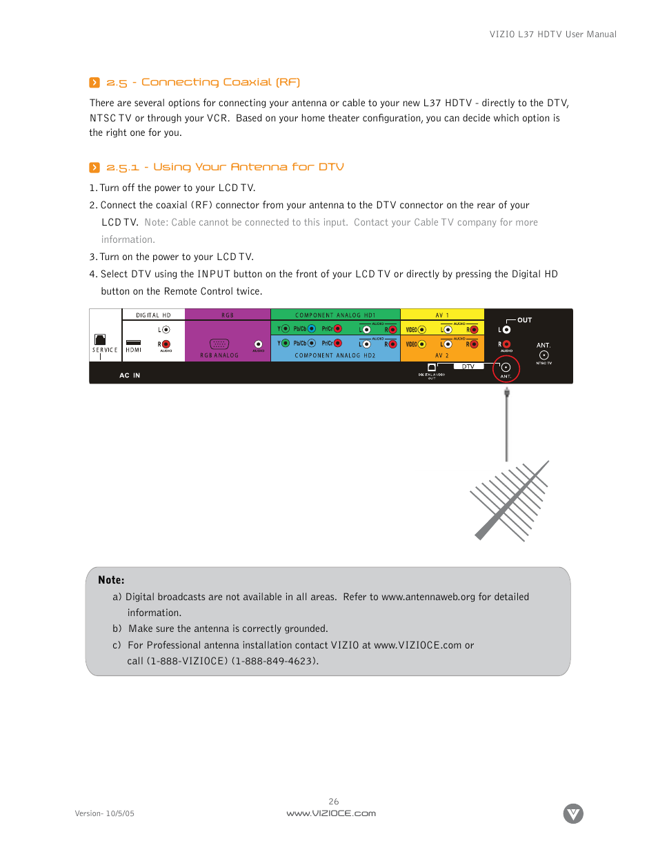 Vizio L37 User Manual | Page 26 / 81