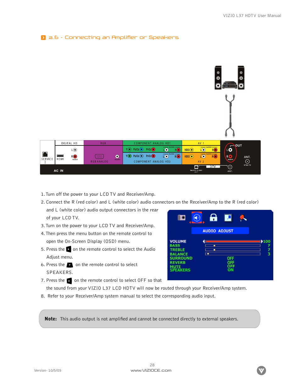 Vizio L37 User Manual | Page 28 / 81