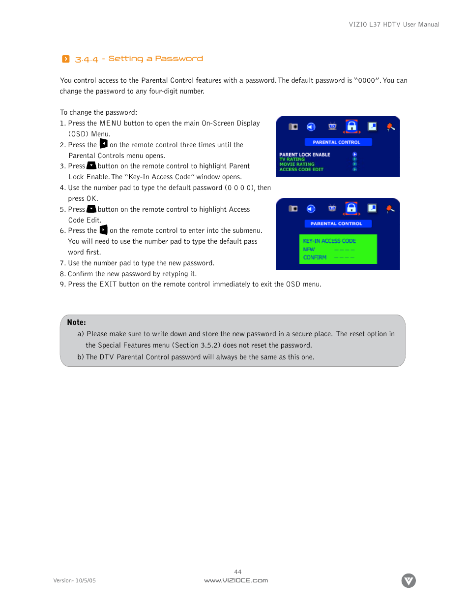 Vizio L37 User Manual | Page 44 / 81