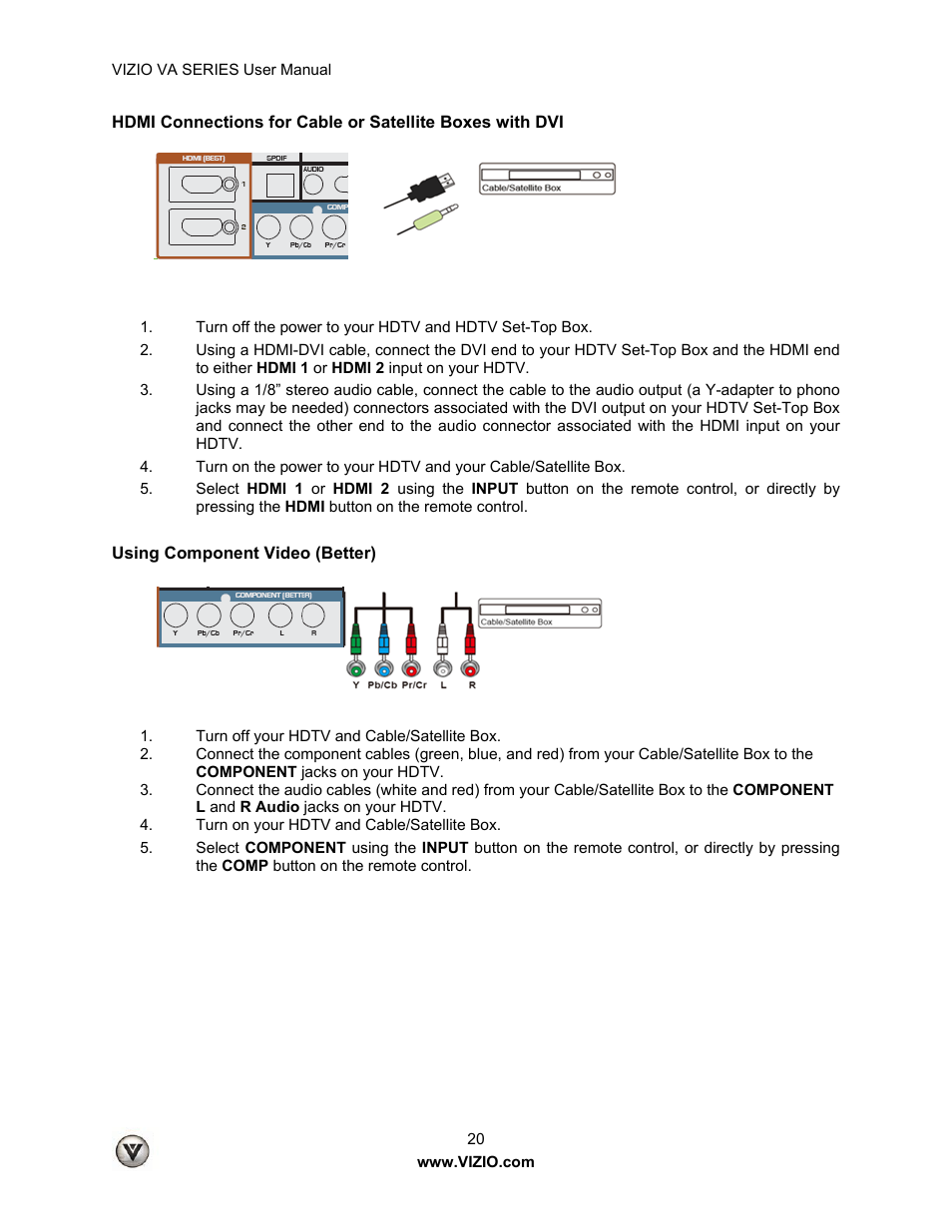 Vizio M260VA User Manual | Page 20 / 51