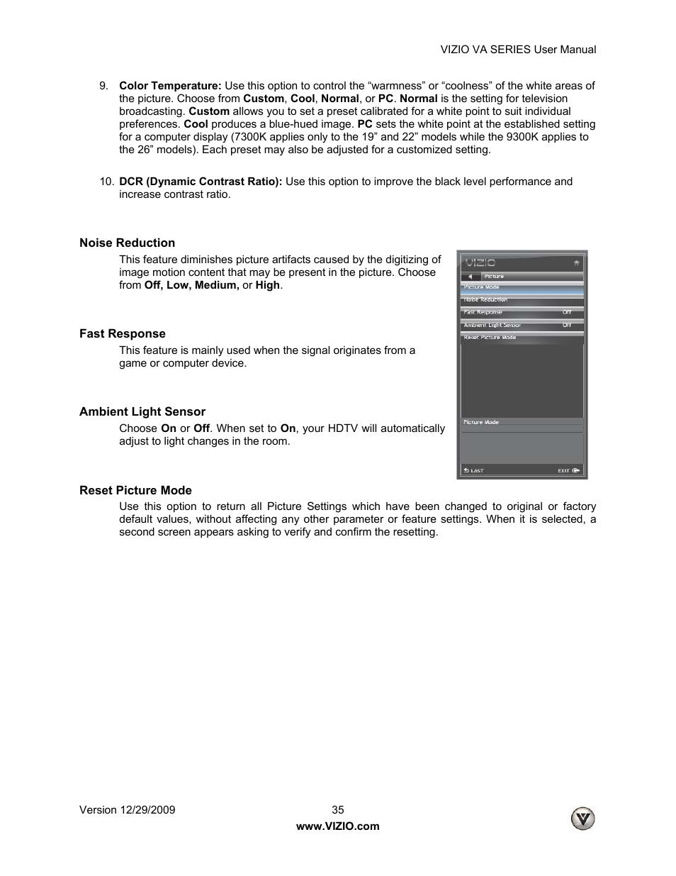 Vizio M260VA User Manual | Page 35 / 51