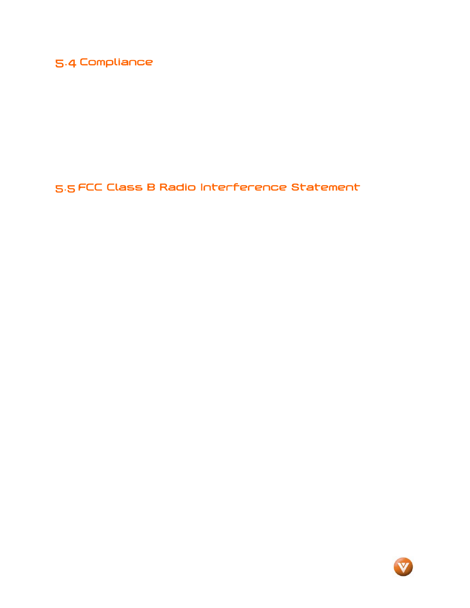 4 compliance, 5 fcc class b radio interference statement, Compliance | Vizio GV47L FHDTV20A User Manual | Page 66 / 78