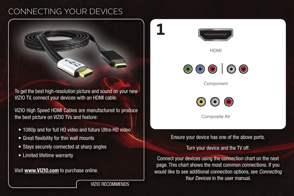 Connecting your devices | Vizio M470SV User Manual | Page 10 / 16