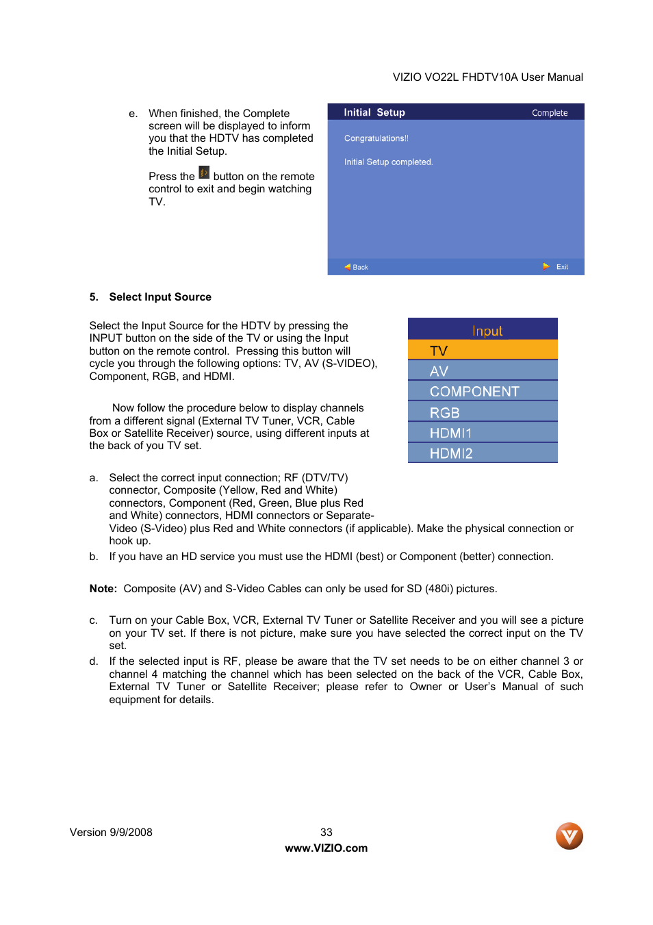 Vizio VO22L User Manual | Page 33 / 72